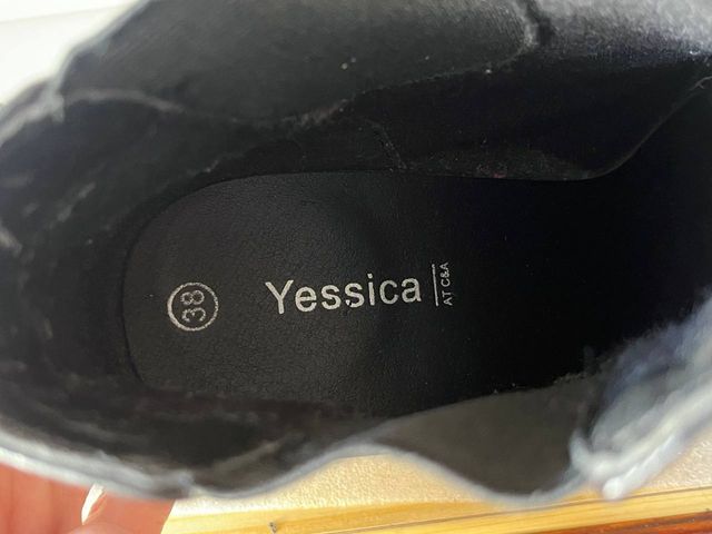 Botines negros tacón alto - 38