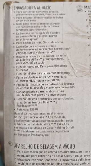 Envasadora al vacío SilverCrest - 125W