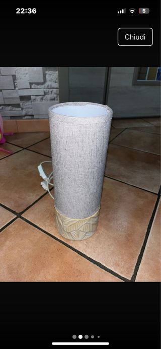 Lampada da tavolo - Beige & Grigio