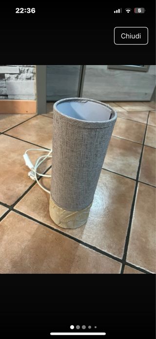 Lampada da tavolo - Beige & Grigio