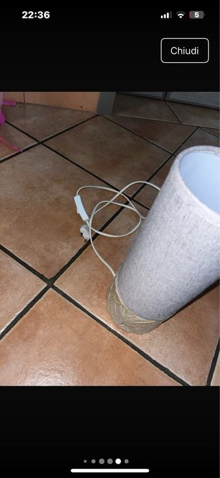 Lampada da tavolo - Beige & Grigio