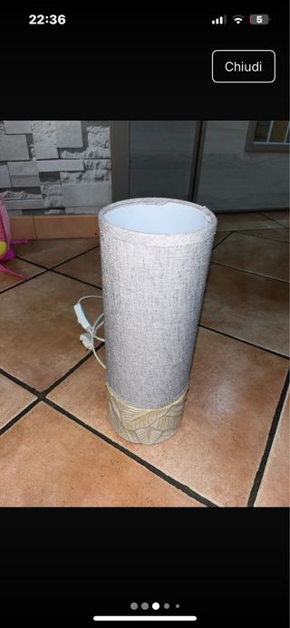 Lampada da tavolo - Beige & Grigio