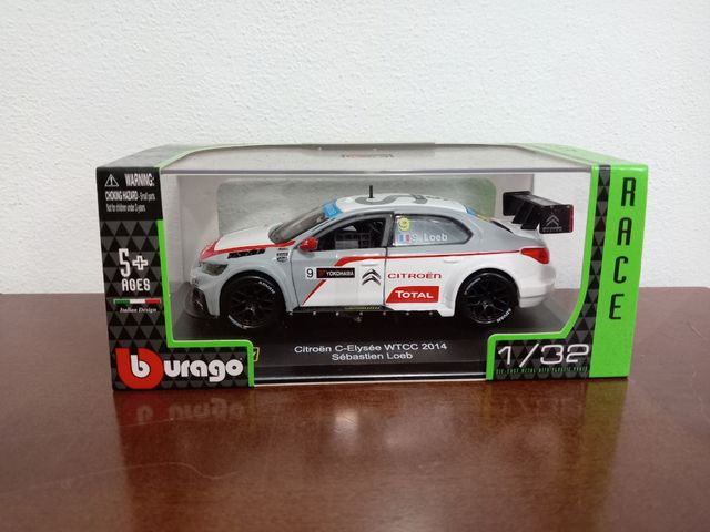 Burago Citroen C-Elysee WTCC Loeb 1/32