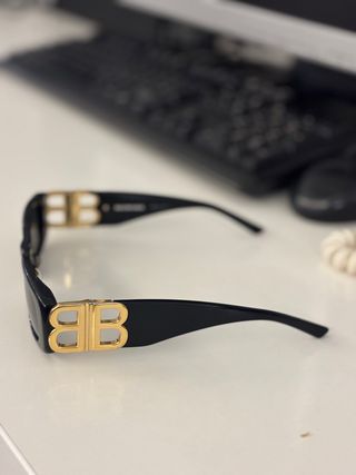 Gafas Balenciaga - Negras y Doradas