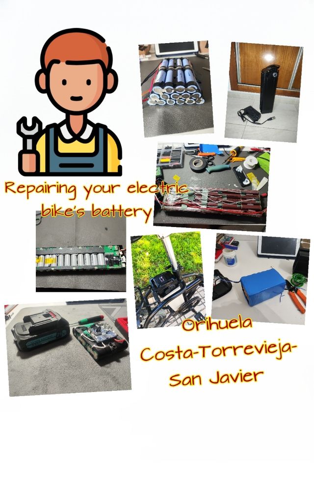 Reparación de baterías de bicicletas/patinetes etc