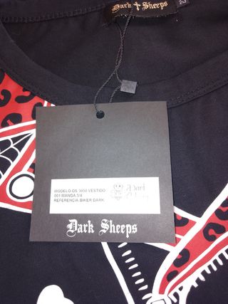 Dark Sheeps talla 42-44 vestido Biker Dark
