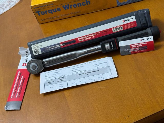 Llave dinamométrica Wurth 20-100 Nm DE 1/2 NUEVA