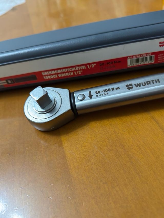 Llave dinamométrica Wurth 20-100 Nm DE 1/2 NUEVA