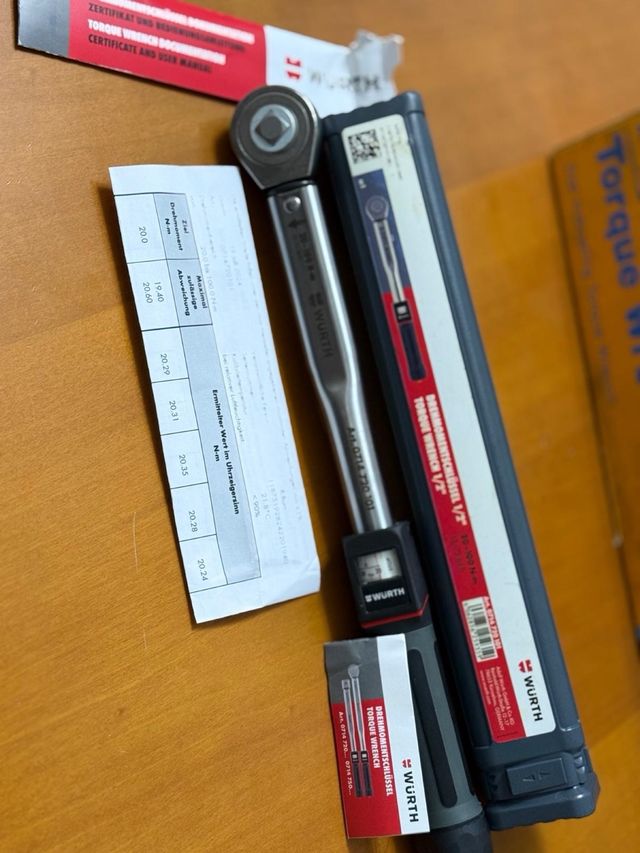 Llave dinamométrica Wurth 20-100 Nm DE 1/2 NUEVA