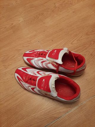 Zapatillas deportivas rojas y blancas