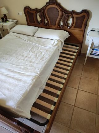 Cama madera maciza cerezo