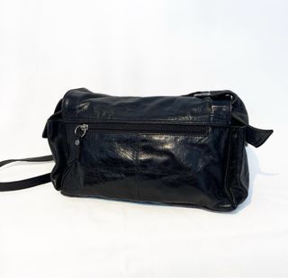 Bolso bandolera cuero negro