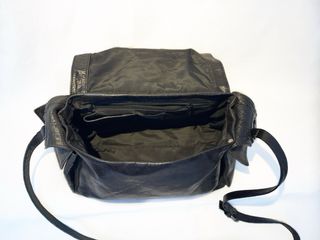 Bolso bandolera cuero negro