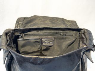 Bolso bandolera cuero negro