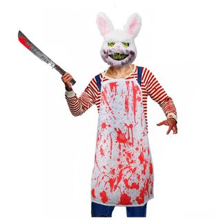 Disfraz Conejo Sangriento Terror Unisex Kit 4 pcs