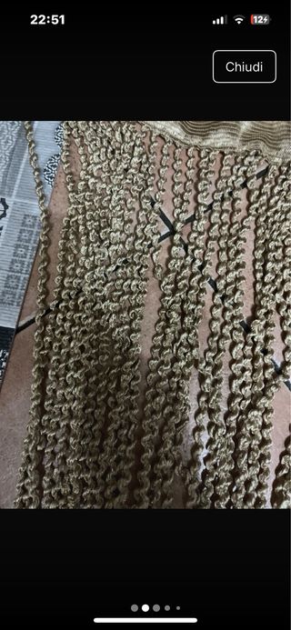 Tenda oro tessuto - Decorazione casa