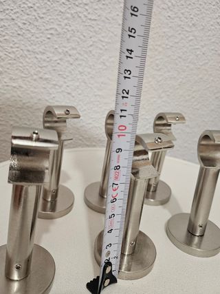 2 Barras Cortina Metalicas extensibles Plateadas