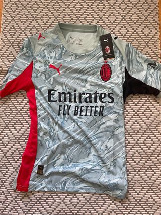 Camiseta Puma AC Milán - Gris/Roja