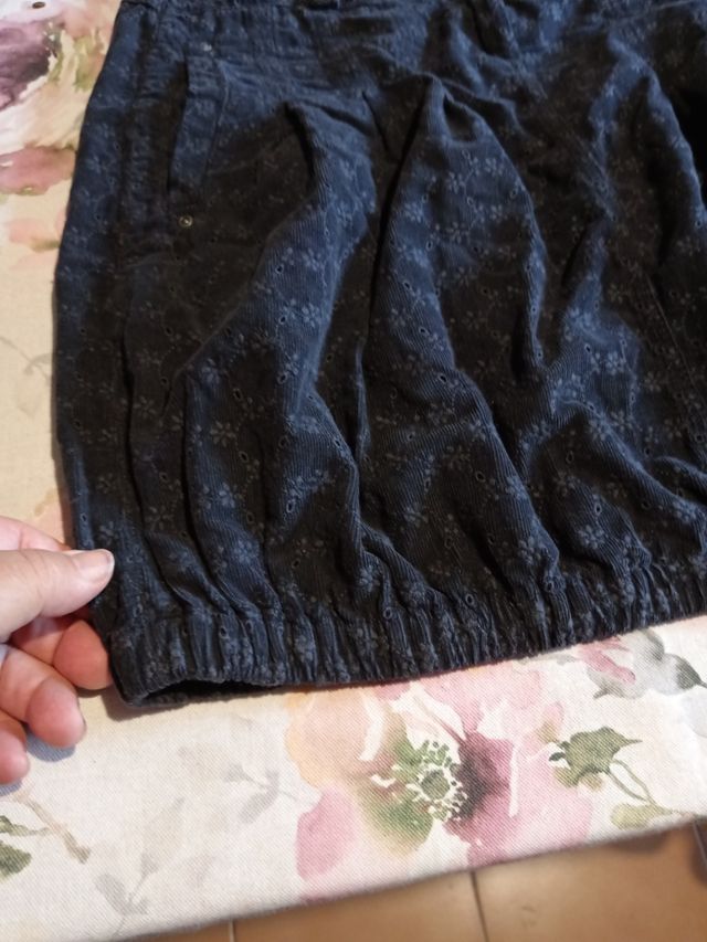 Gonna corta velluto nero