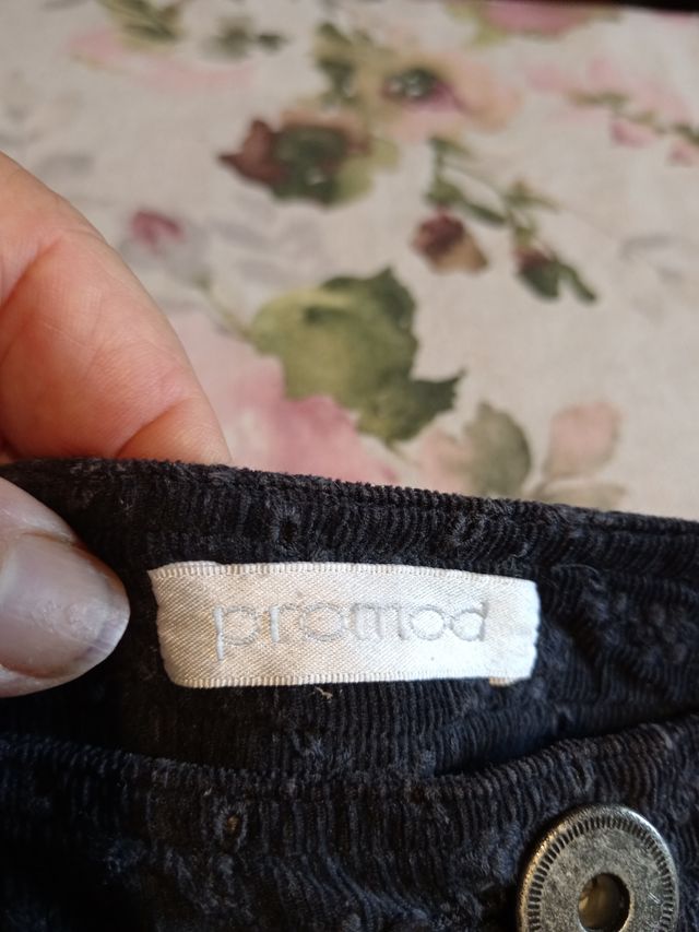 Gonna corta velluto nero