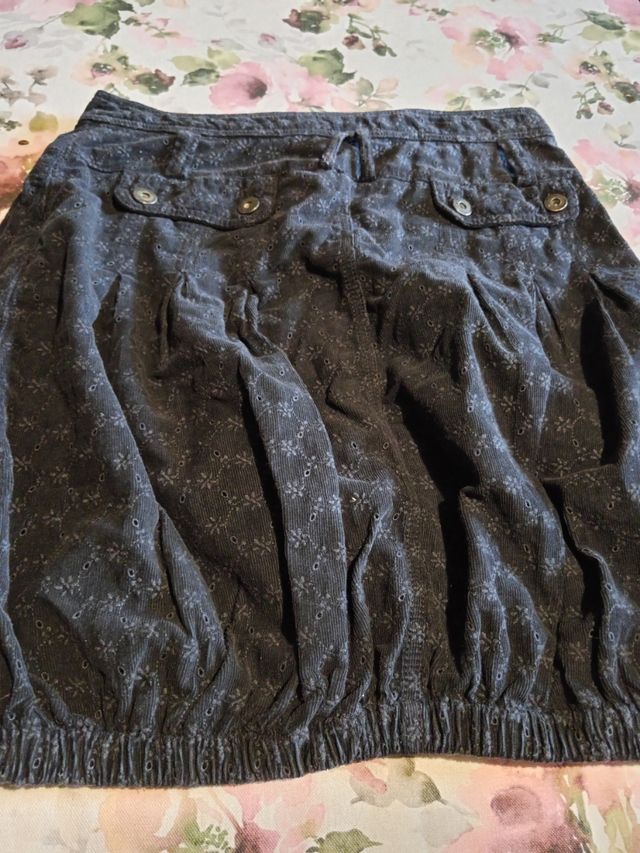 Gonna corta velluto nero