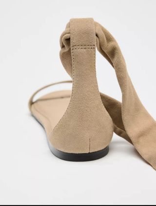 Sandalias Zara beige tiras