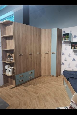 Armario esquinero infantil madera