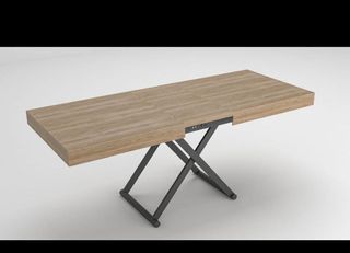Mesa elevable - madera y metal