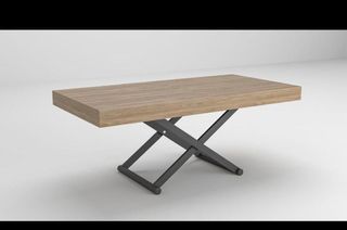 Mesa elevable - madera y metal