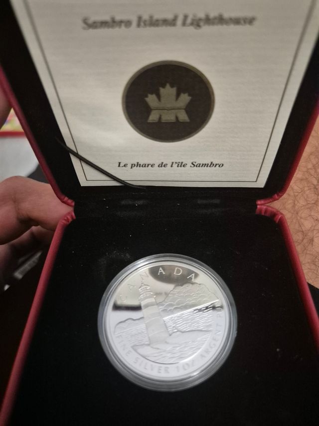 Moneda Plata Canadá Faro 1oz