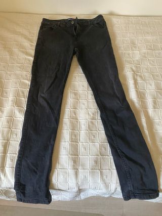 Vaqueros negros largos, talla S/M