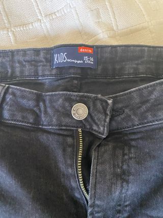Vaqueros negros largos, talla S/M