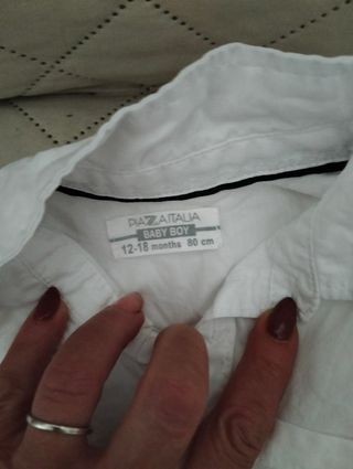 Completo bimbo: camicia e shorts 12-18 mesi