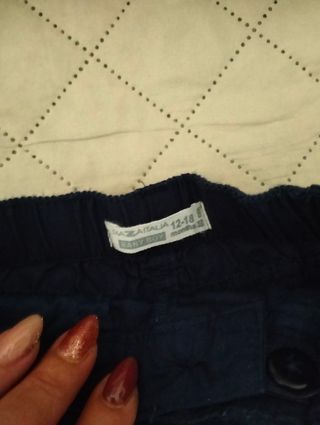 Completo bimbo: camicia e shorts 12-18 mesi