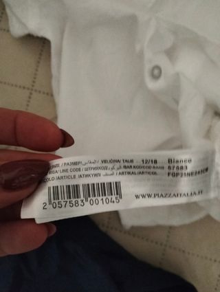 Completo bimbo: camicia e shorts 12-18 mesi