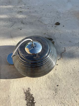 vendo 2 Lámpara de cristal color plata a tras luz 