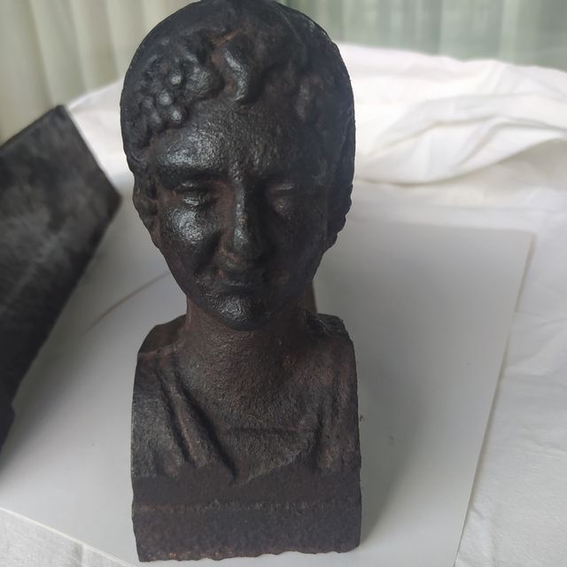 2 morillos chimenea antiguos