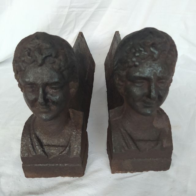 2 morillos chimenea antiguos