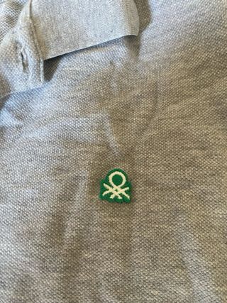 Polo Benetton gris - Niño talla 11/12 años 