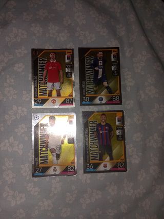 4 cartas Matchwinner: Messi, Ronaldo, etc.