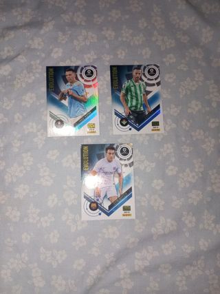 3 Cromos Panini Evolution Fútbol