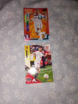2 Cromos Luis Fabiano & Corona