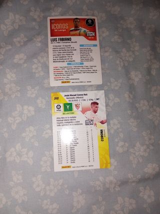 2 Cromos Luis Fabiano & Corona