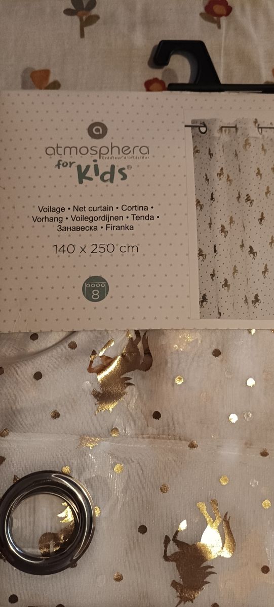 Cortinas Unicornio Hera - Beige/Dorado