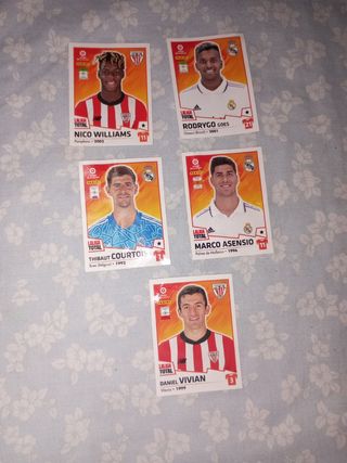 Cromos LaLiga Total: 5 jugadores