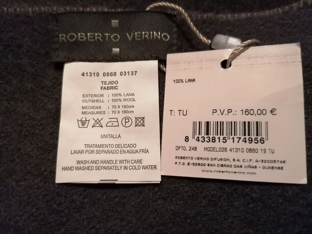 Bufanda   Roberto Verino verde musgo, Tierra Nueva