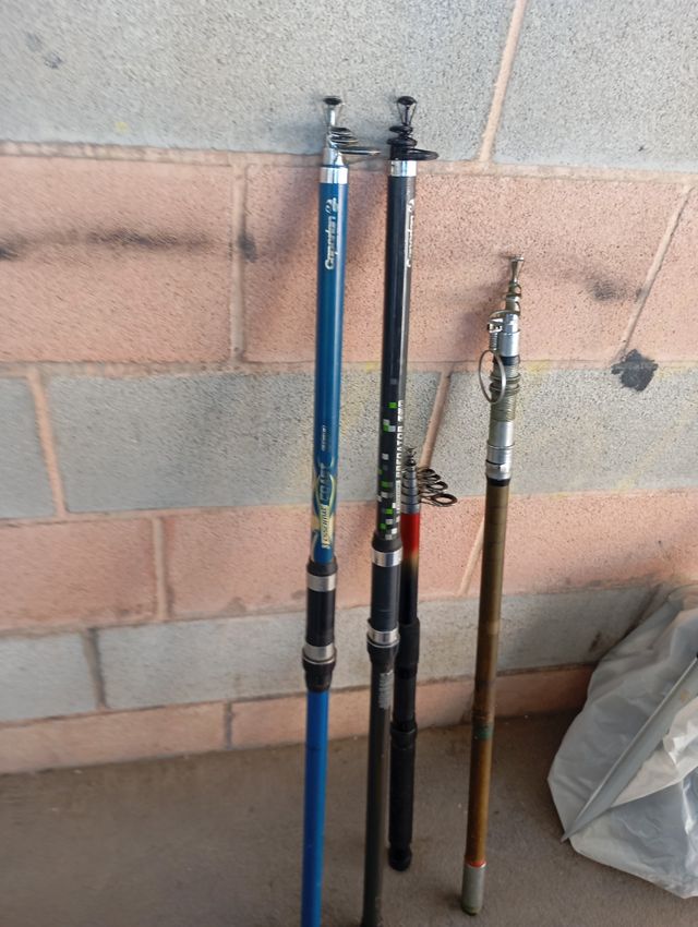 4 Cañas de Pescar usadas