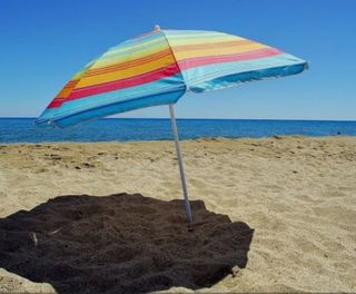 Sombrilla playa 140-160cm diferentes colores 