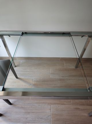 Mesa cristal extensible Glivarp - Ikea