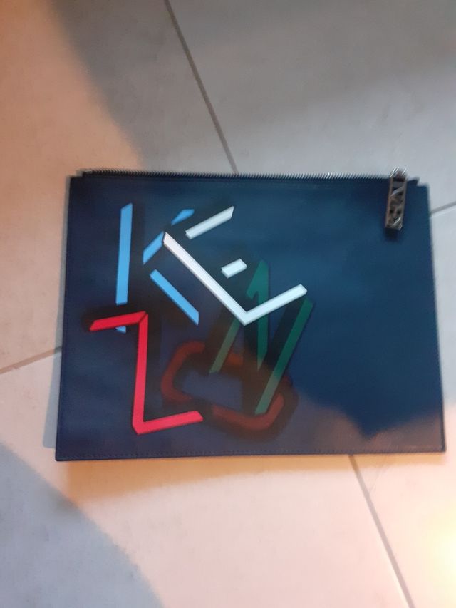 Pochette Kenzo blu multicolore